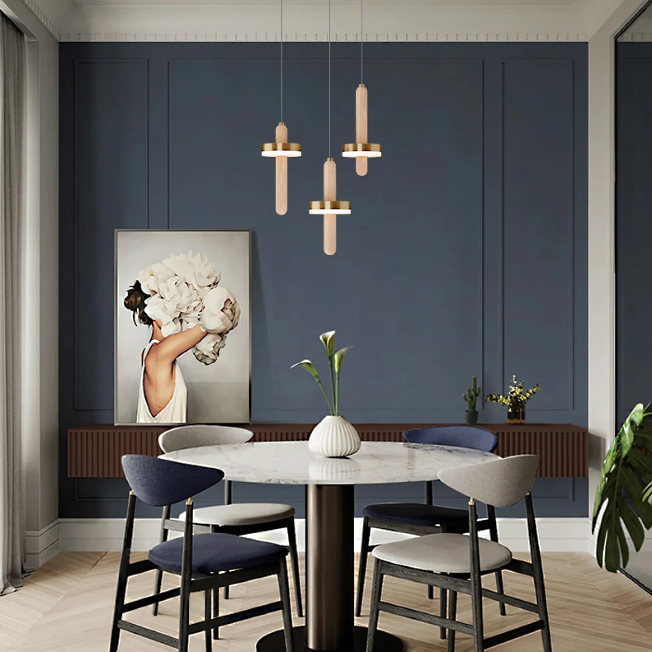 Подвесной светильник FALKA MORE B Brown Диск от ImperiumLoft