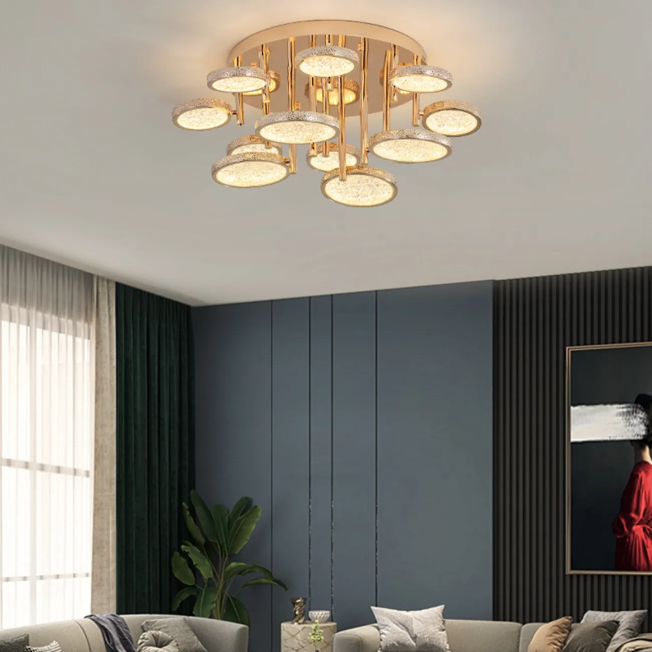 Потолочная люстра NAINA CH L90 от ImperiumLoft Потолочная люстра NAINA CH L90 от ImperiumLoft