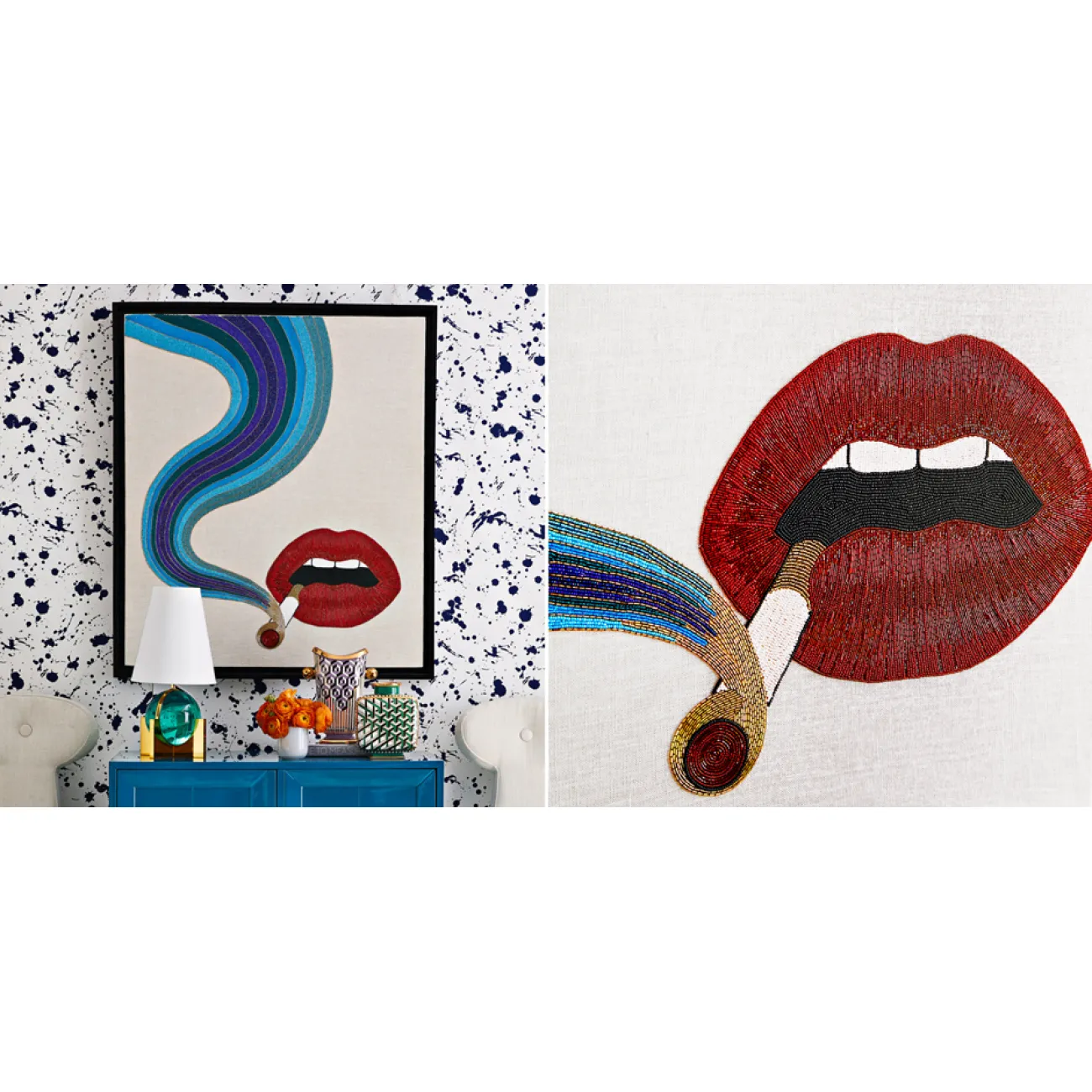 Smolder Beaded Wall Art пано из бисера от LaLume