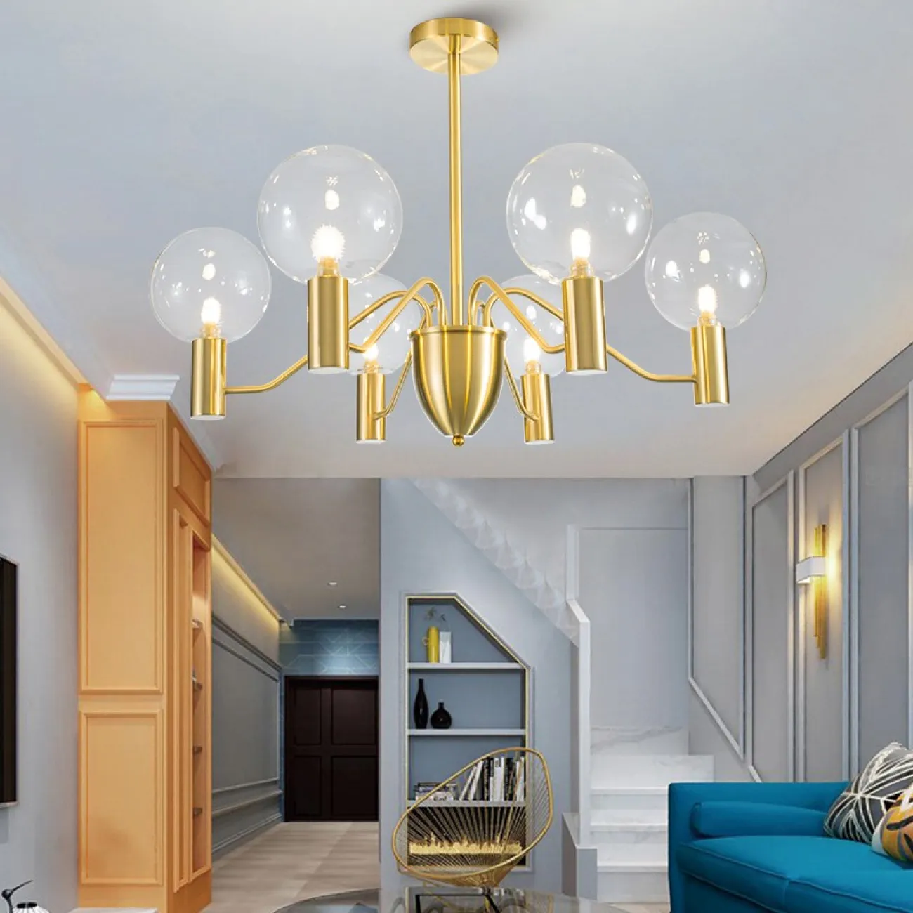 Подвесная люстра MORTEN L6 от ImperiumLoft