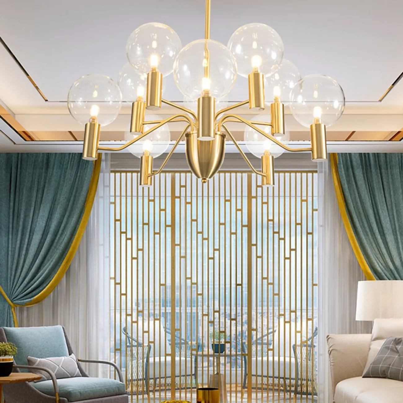 Подвесная люстра MORTEN L6 от ImperiumLoft