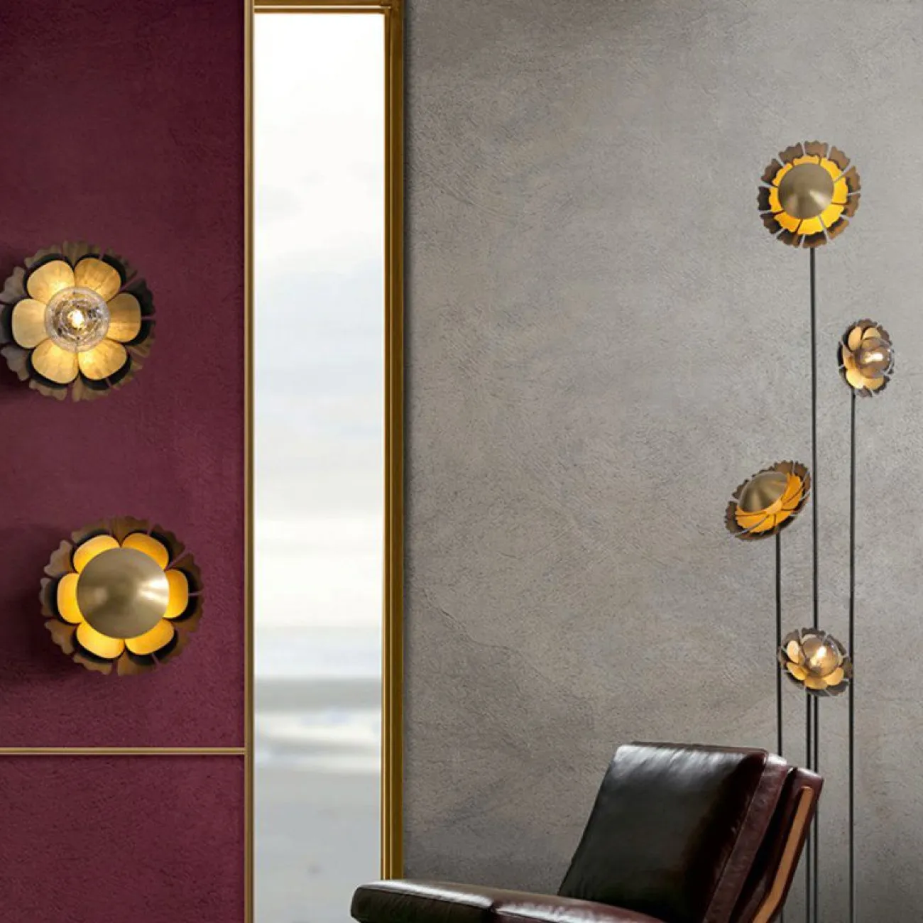 Торшер CAMELLIA FL Чёрный от ImperiumLoft