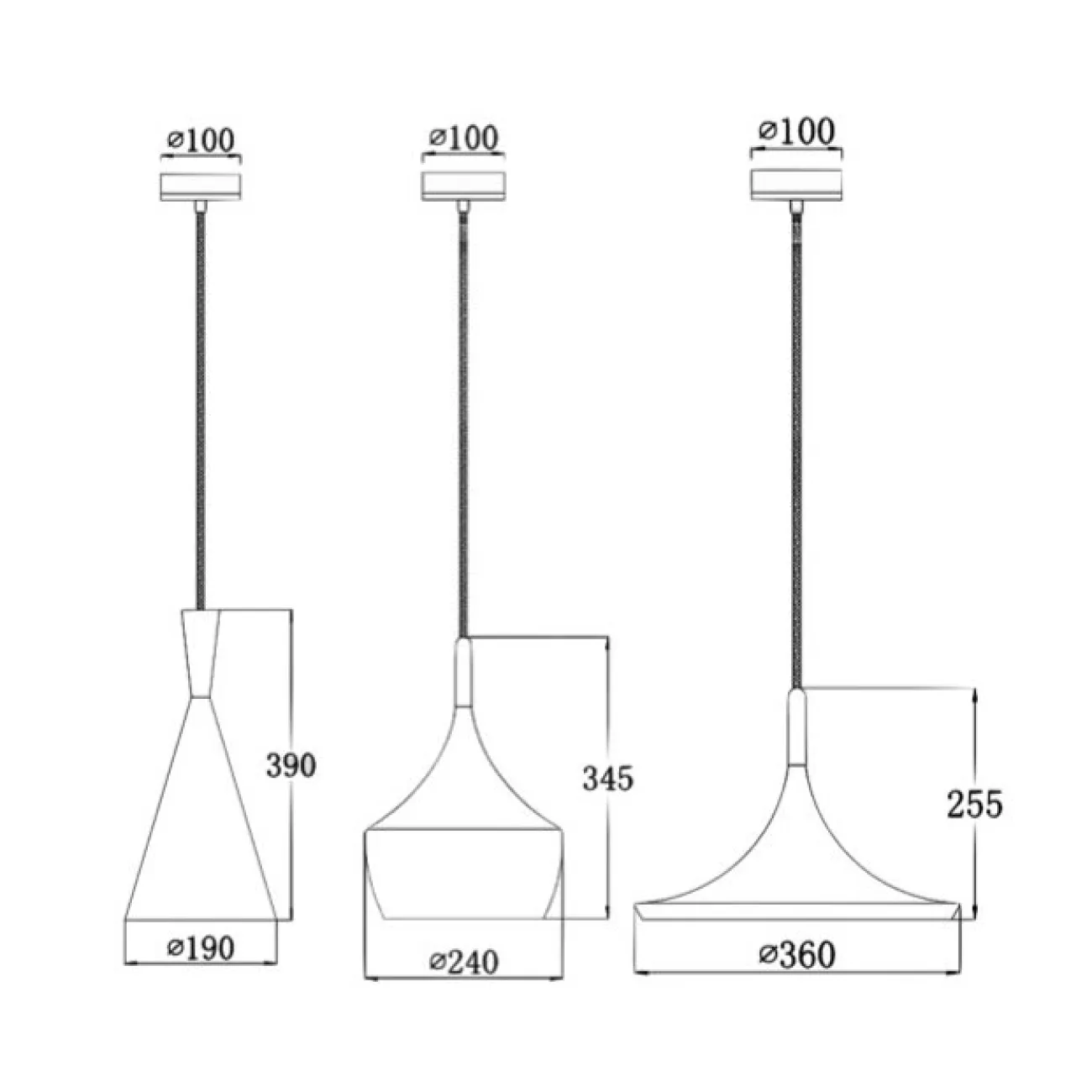 Подвесной светильник Dairy Light Beat Tall от ImperiumLoft