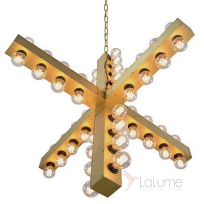 Подвесной светильник Nero Chandelier Gold от LaLume