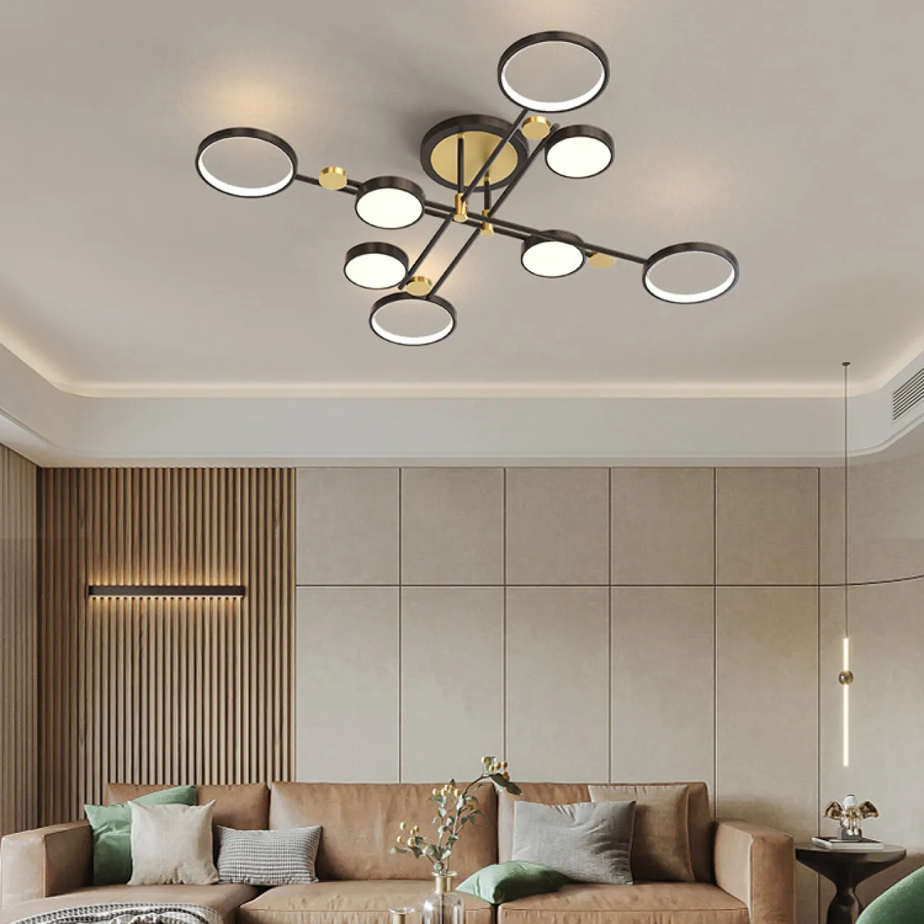 Потолочная люстра MARSA L4 Gold от ImperiumLoft