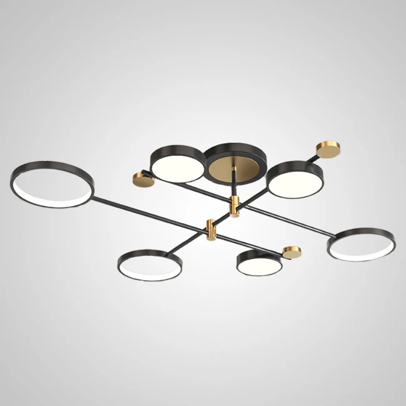 Потолочная люстра MARSA L4 Black от ImperiumLoft