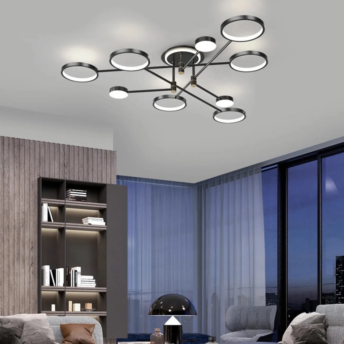 Потолочная люстра MARSA L4 Black от ImperiumLoft