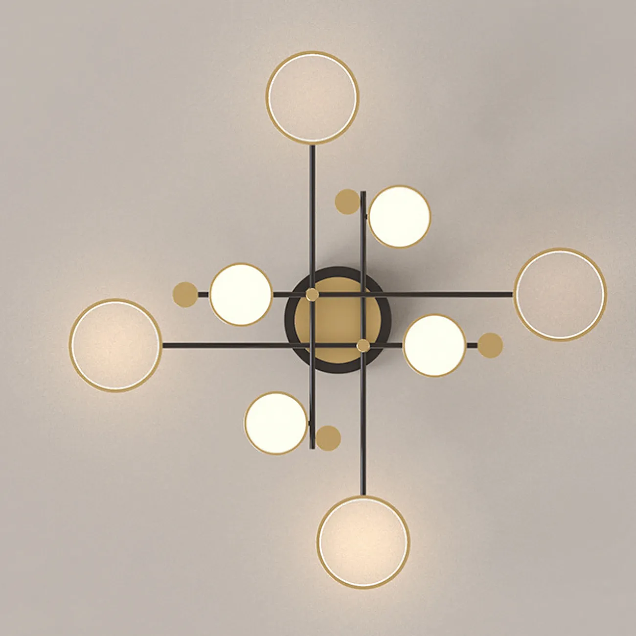 Потолочная люстра MARSA L4 Gold от ImperiumLoft