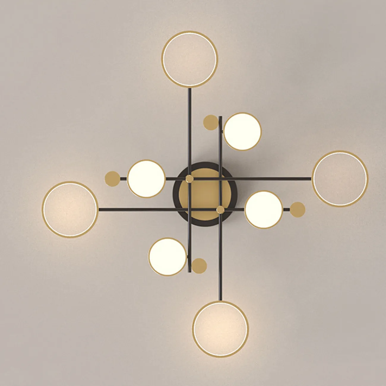 Потолочная люстра MARSA L4 Black от ImperiumLoft