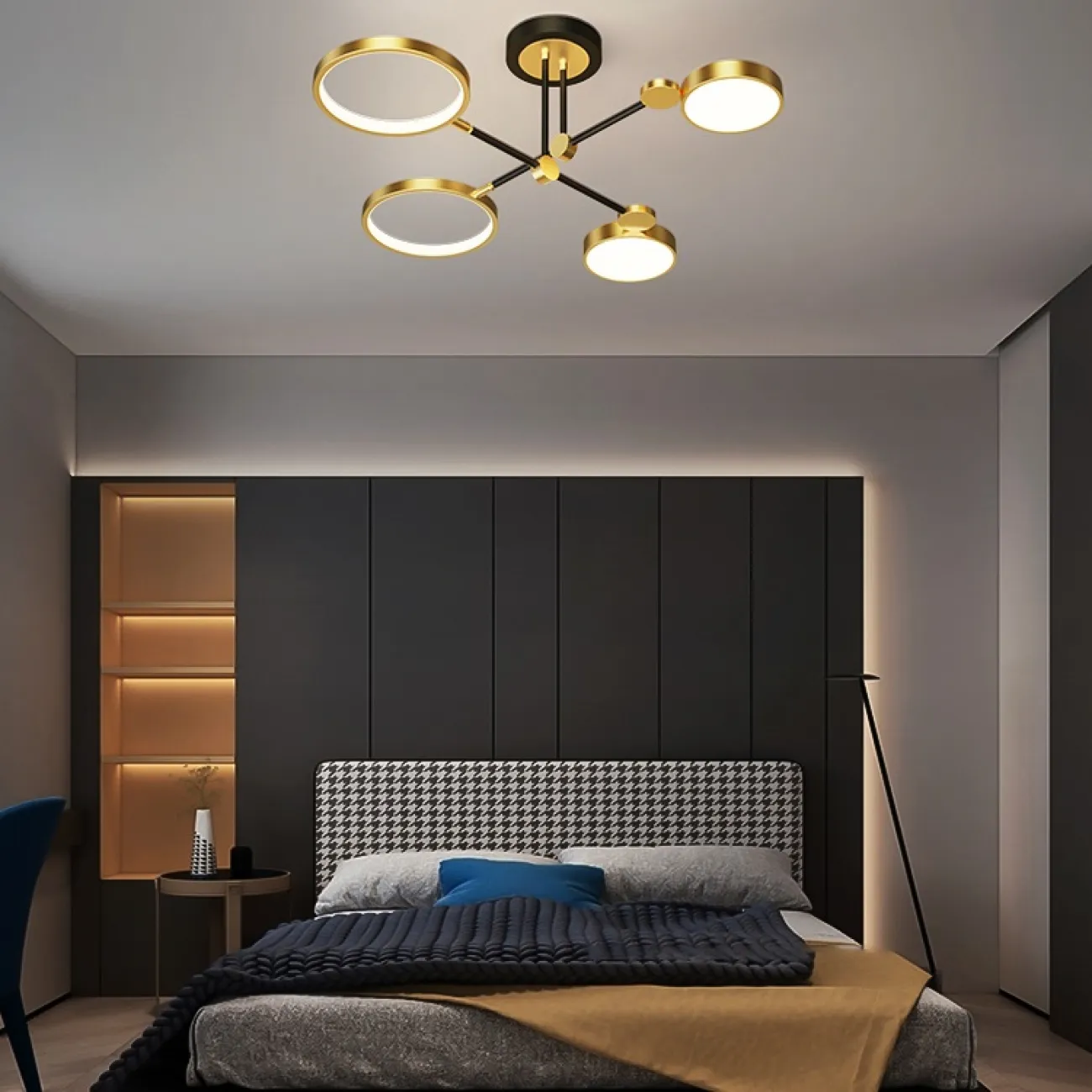 Потолочная люстра MARSA L4 Gold от ImperiumLoft