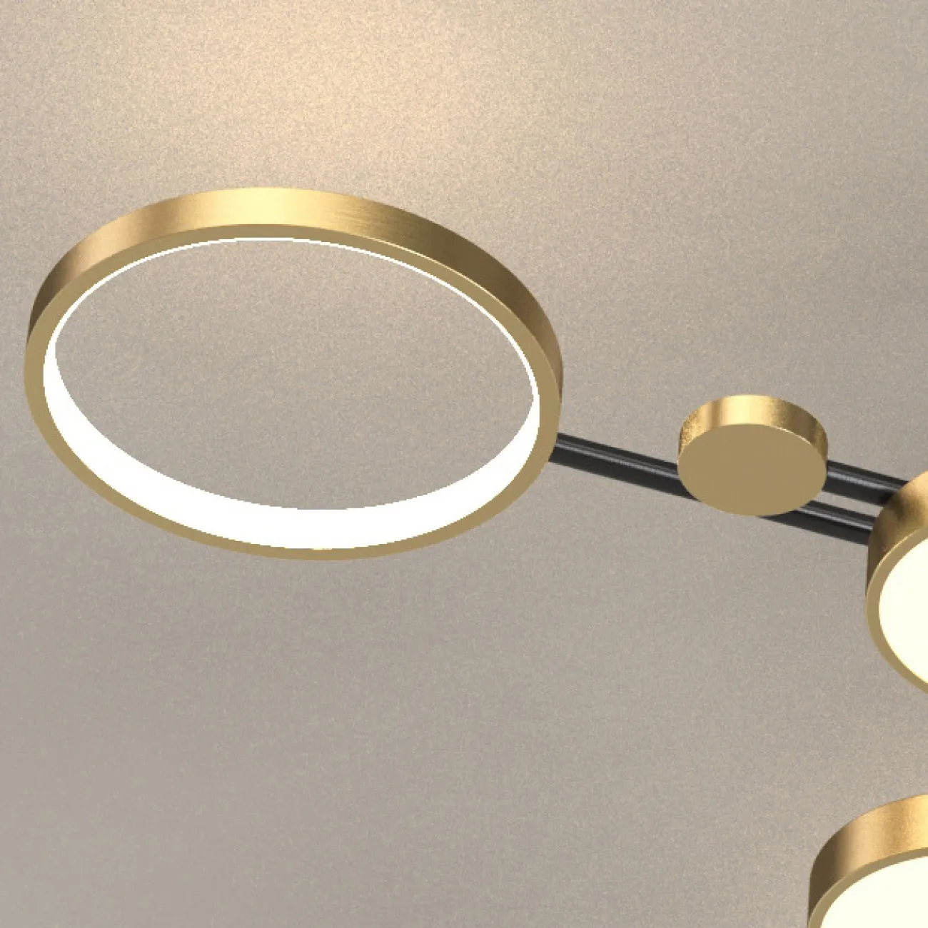 Потолочная люстра MARSA L4 Black от ImperiumLoft