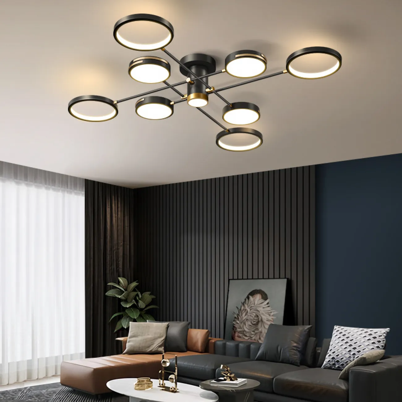 Потолочная люстра MARSA L4 Gold от ImperiumLoft