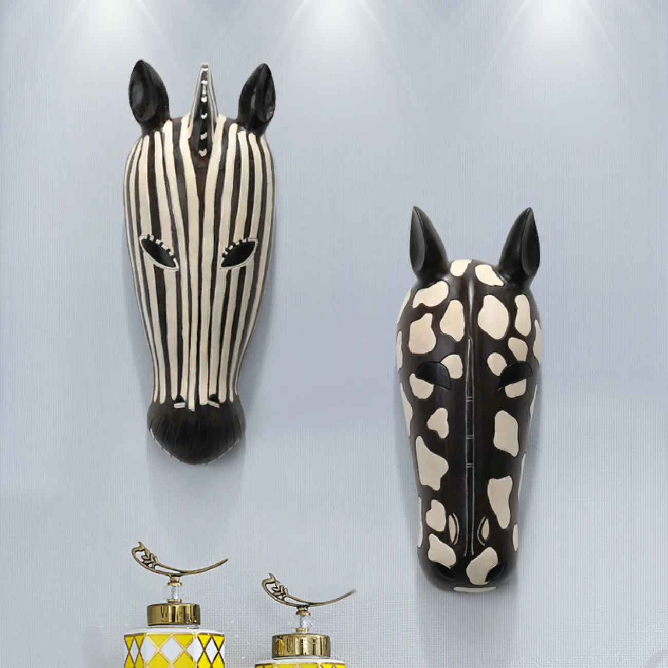 Дизайнерский настенный декор головы животных LaLume-KKK00245