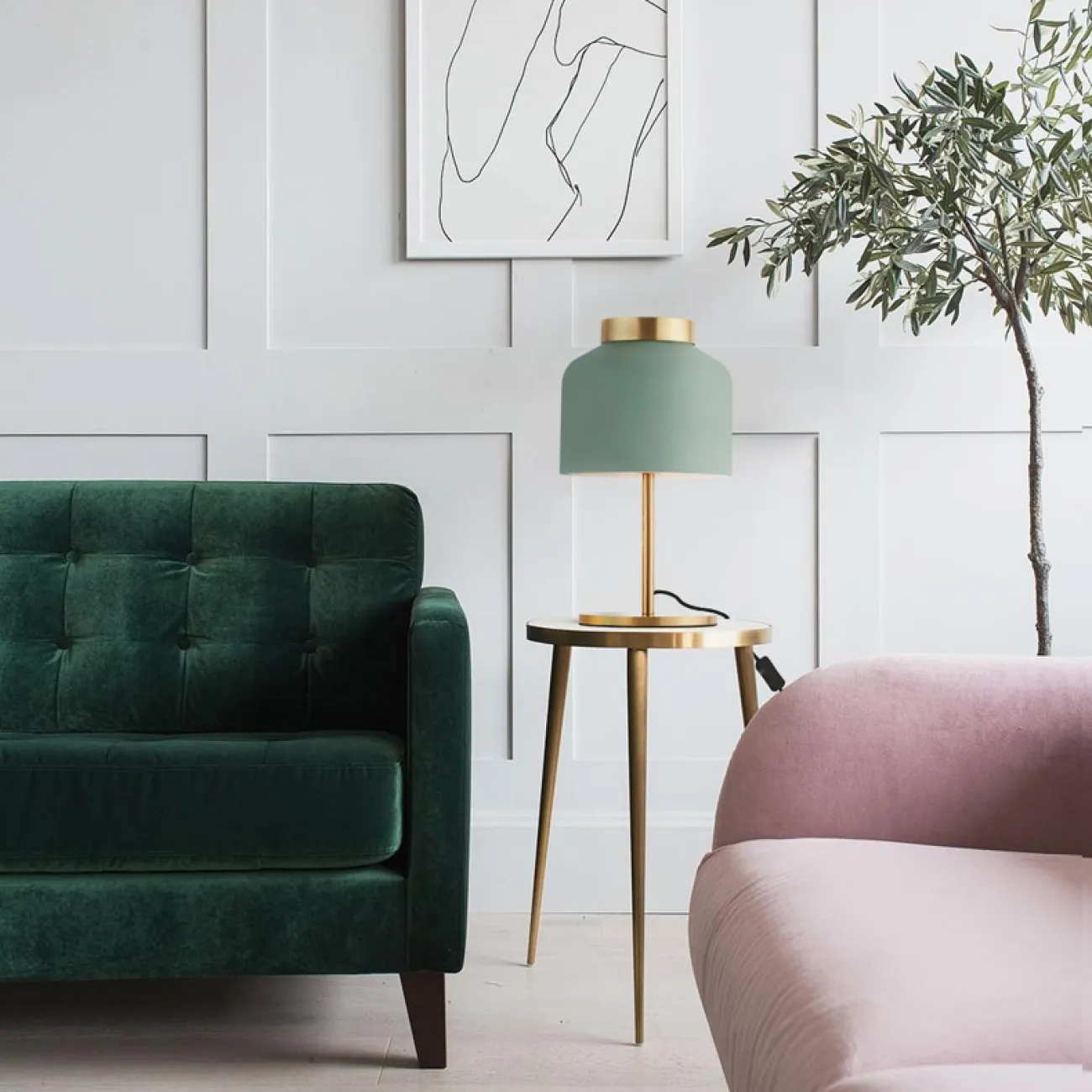 Настольная лампа REIT WALL White от ImperiumLoft