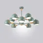 Люстра на штанге SVEN 10 lamps Green от ImperiumLoft