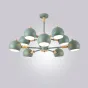 Люстра на штанге SVEN 10 lamps Green от ImperiumLoft