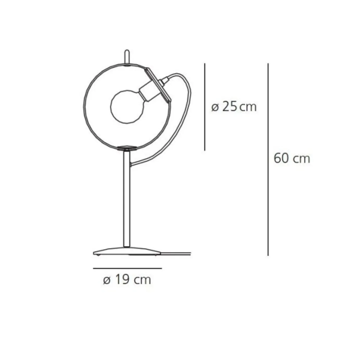 Лампа Miconos table in 1998 от LaLume