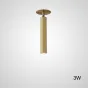 Встроенный потолочный точечный светильник с поворотным плафоном LINO C H26 Brass 3W