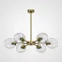Люстра на штанге MARINE B 6 Gold/Transparent от ImperiumLoft