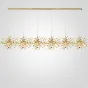 Люстра Tezani Argent Suspension Linear Gold 6L 210 от ImperiumLoft