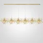 Люстра Tezani Argent Suspension Linear Gold 6L 210 от ImperiumLoft