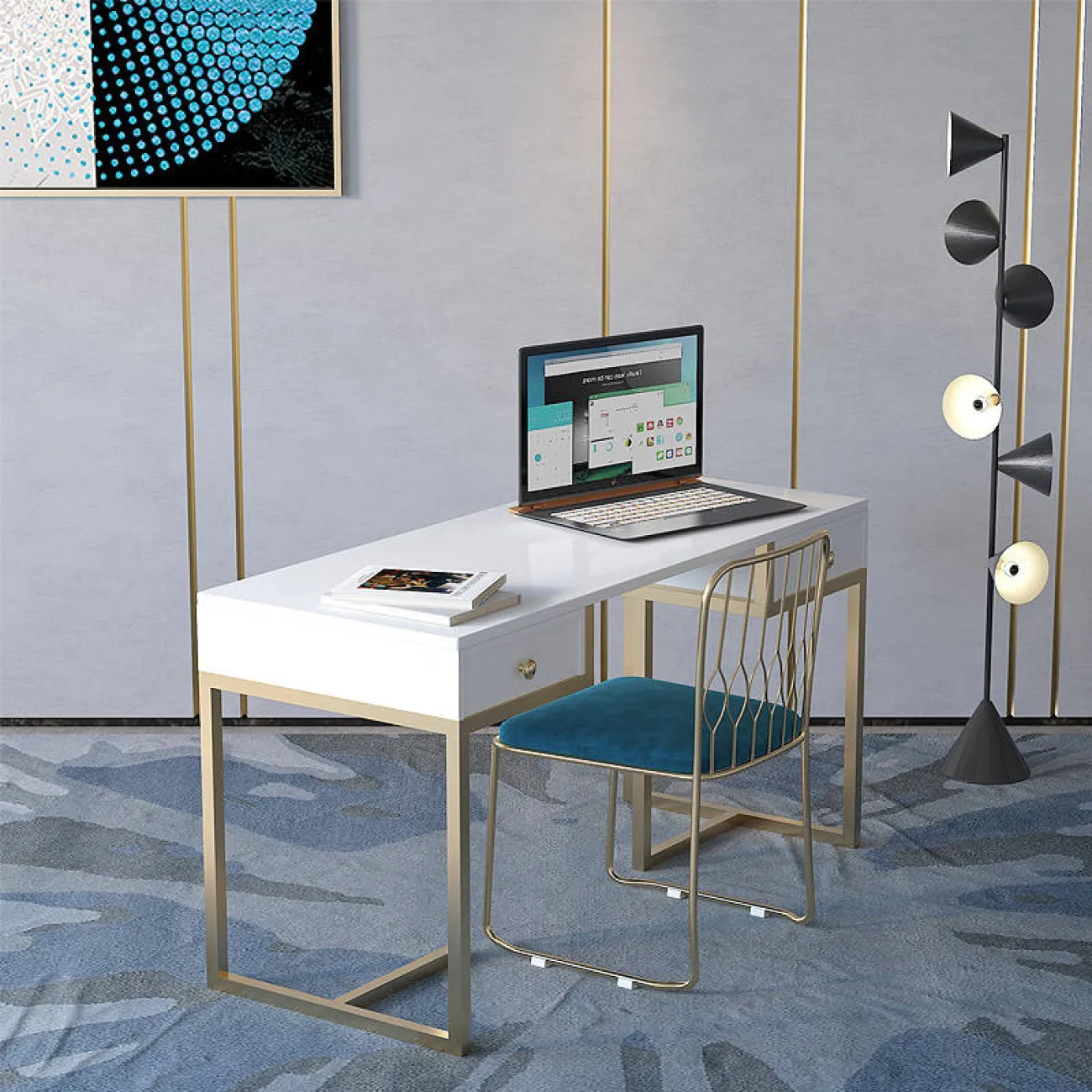 Стильный письменный стол - LaLume-PS00108