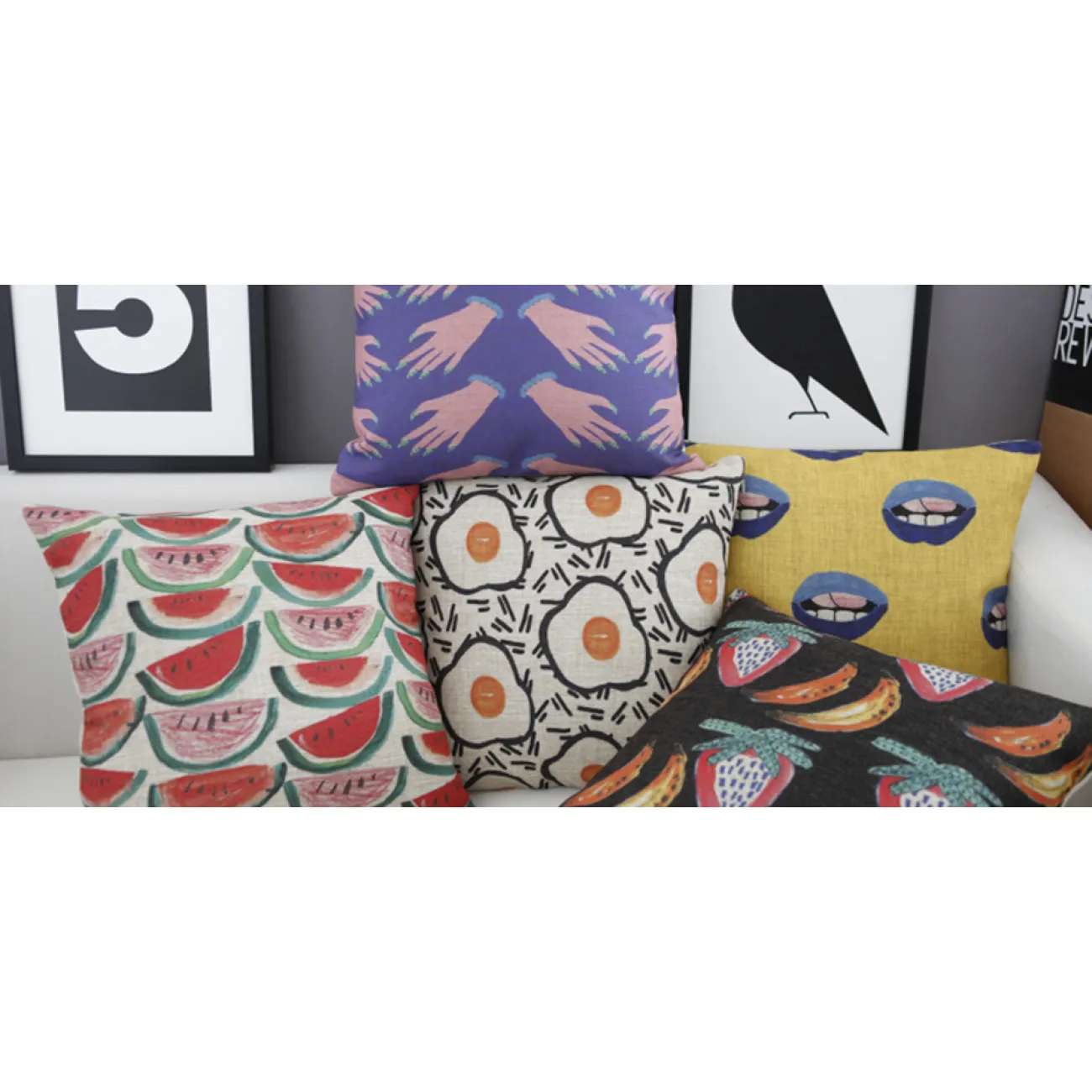 Декоративная подушка yellow&Blue от LaLume