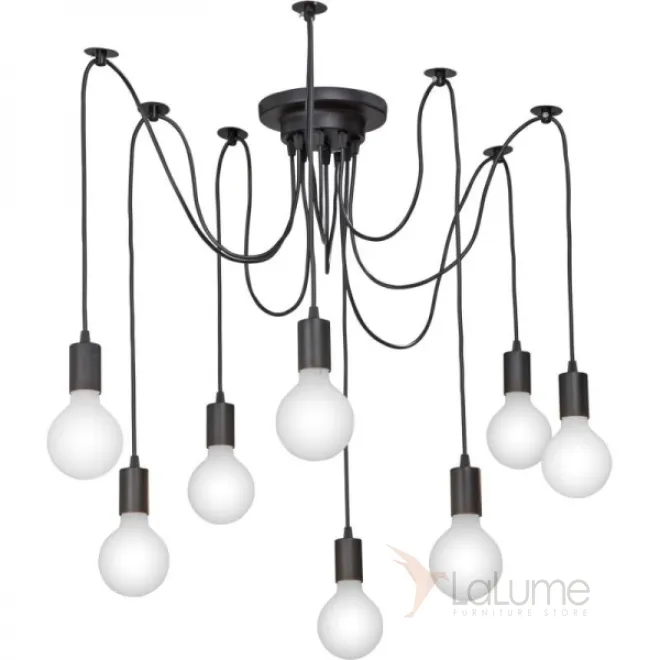 Подвесной светильник Spider Web Pendant 8 Black от LaLume Подвесной светильник Spider Web Pendant 8 Black от LaLume