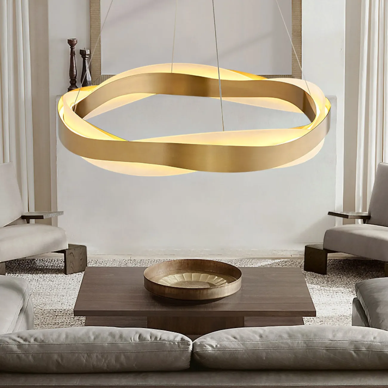 Подвесная люстра MALIKA D65 Brass от ImperiumLoft