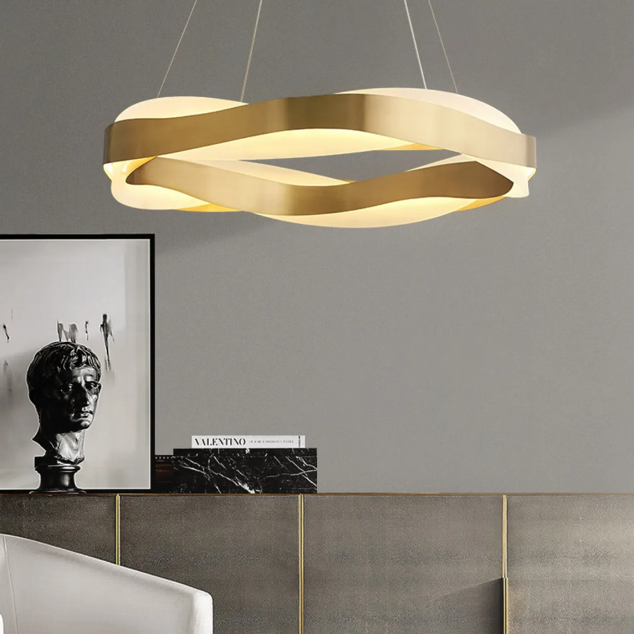Подвесная люстра MALIKA D65 Black от ImperiumLoft