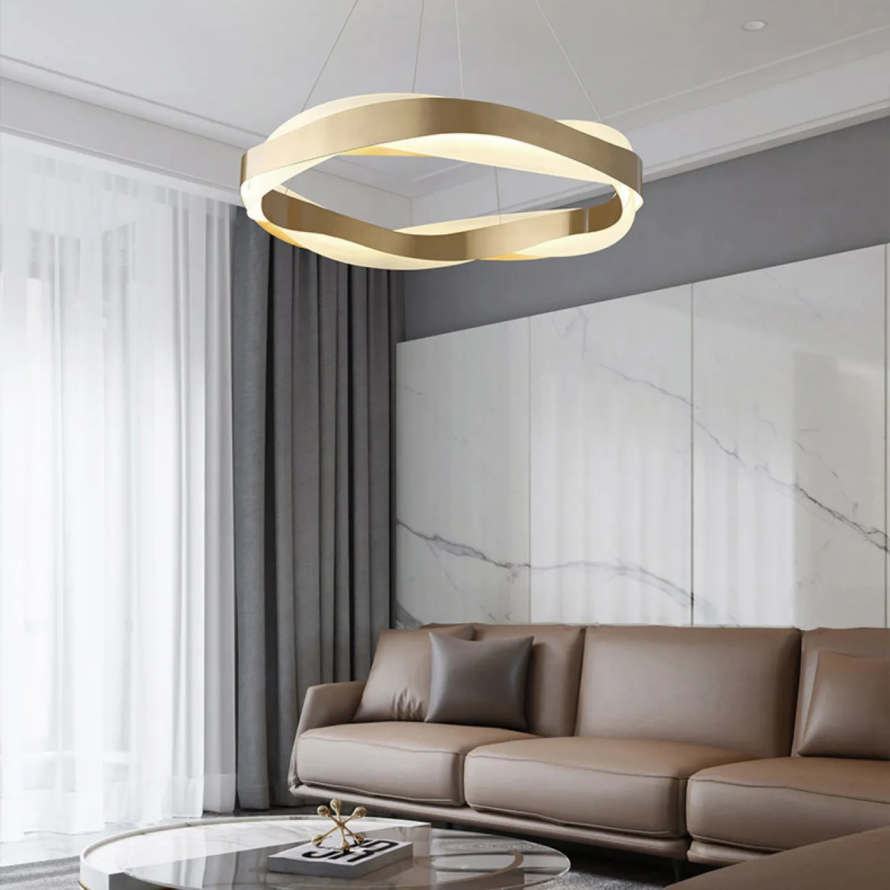 Подвесная люстра MALIKA D65 Black от ImperiumLoft