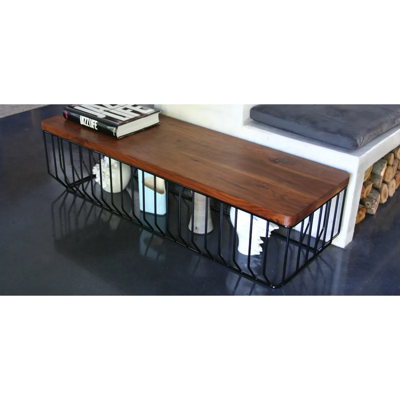 Банкетка-столик Reza Feiz Wired Bench designed by Reza Feiz от LaLume