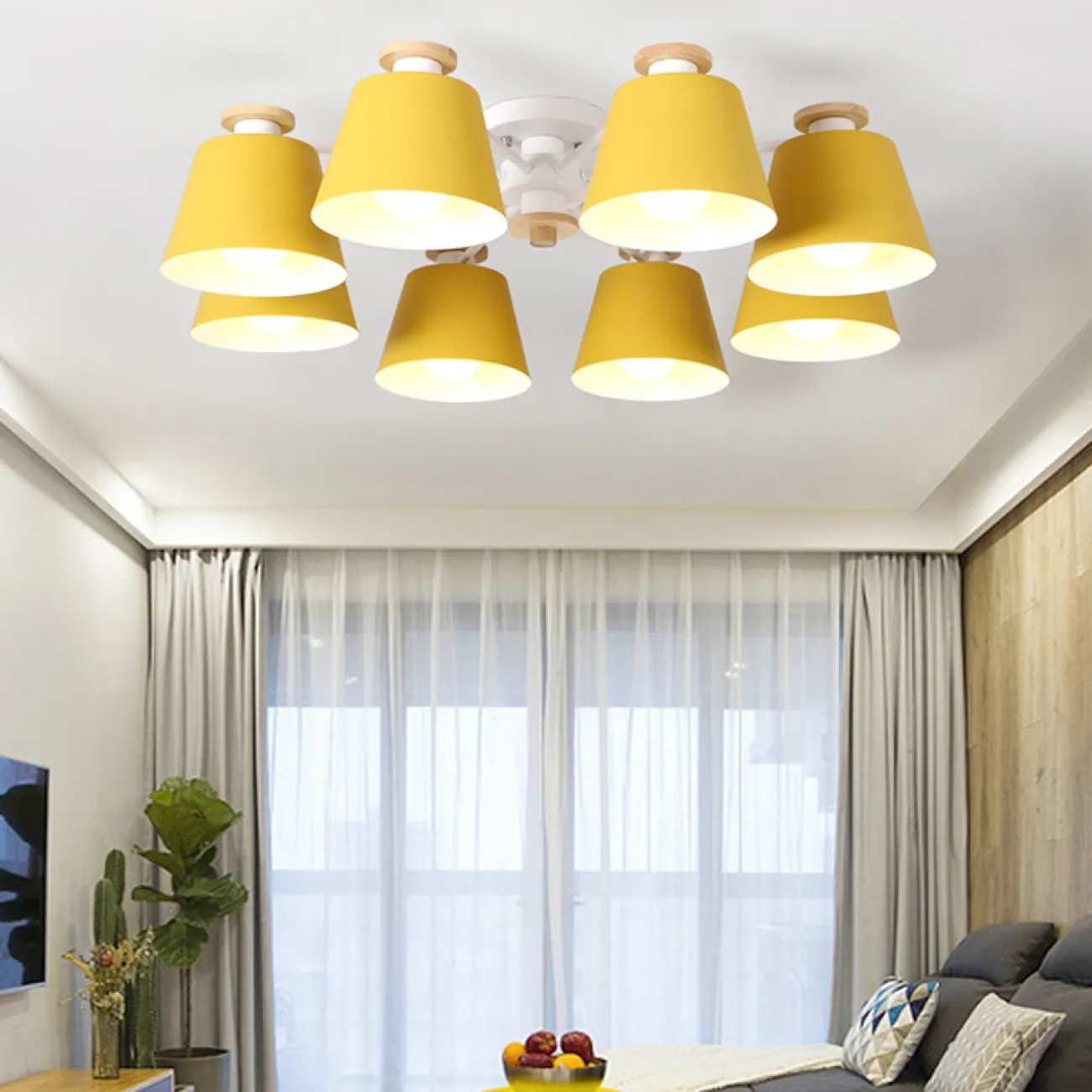 Люстра на штанге SCAD D80 Black от ImperiumLoft