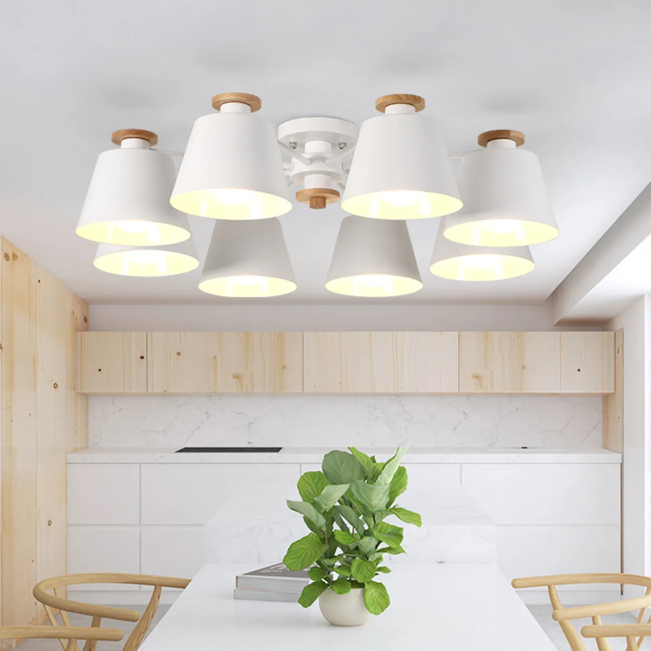 Люстра на штанге SCAD D88 White от ImperiumLoft Люстра на штанге SCAD D88 White от ImperiumLoft