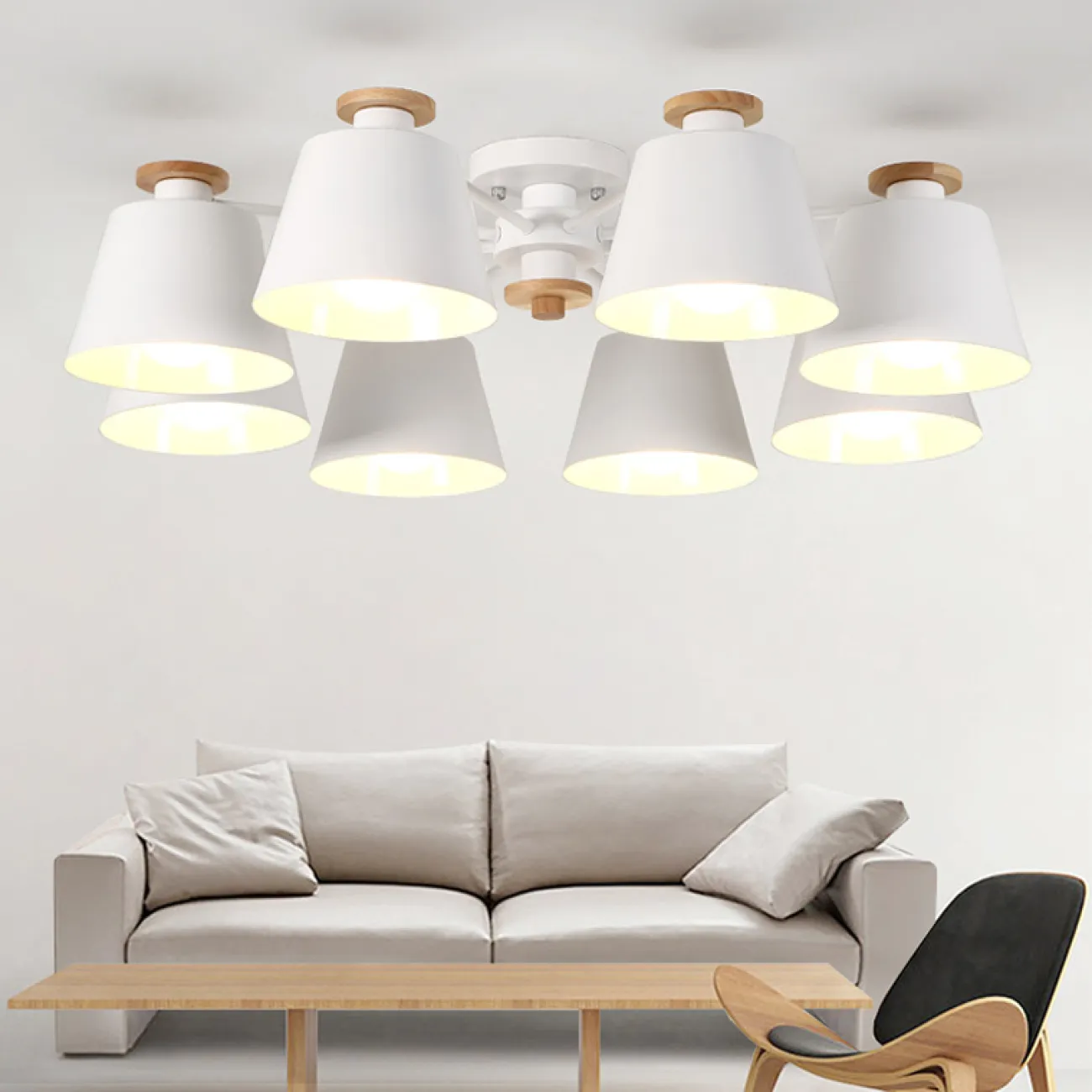 Люстра на штанге SCAD D88 White от ImperiumLoft Люстра на штанге SCAD D88 White от ImperiumLoft