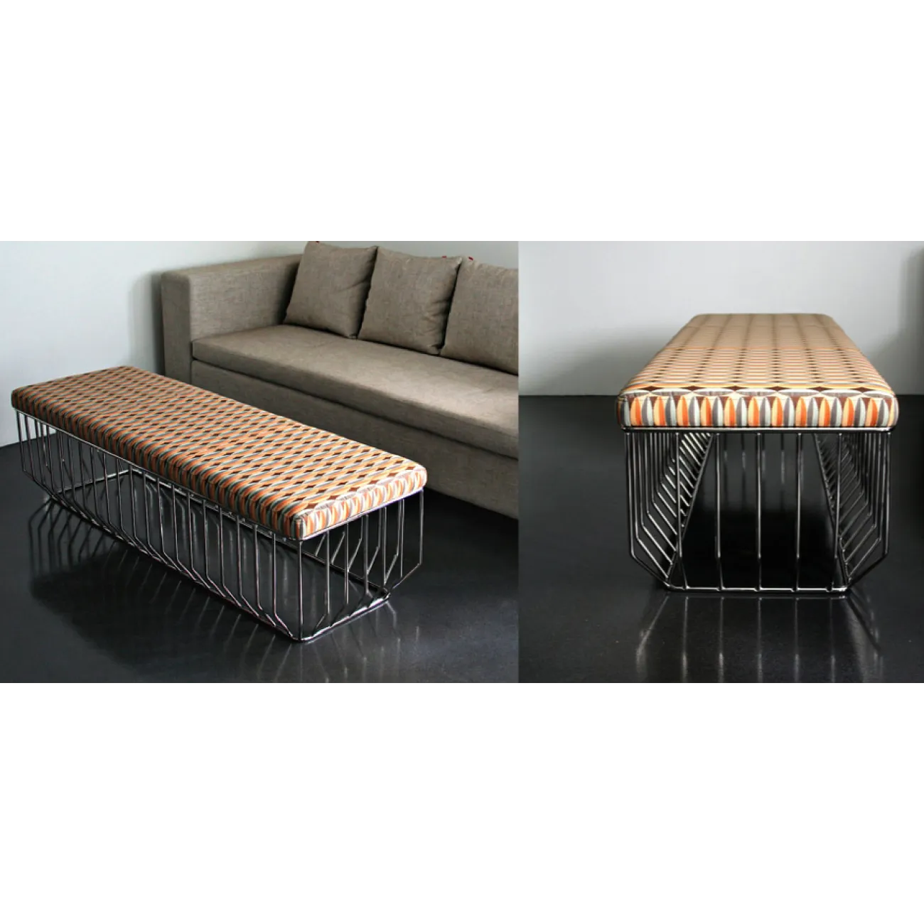 Банкетка Reza Feiz leather Bench designed by Reza Feiz от LaLume