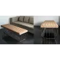 Банкетка Reza Feiz leather Bench designed by Reza Feiz от LaLume