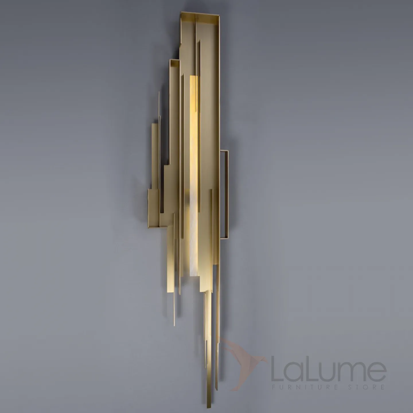 Бра Glass Rod Light Gold