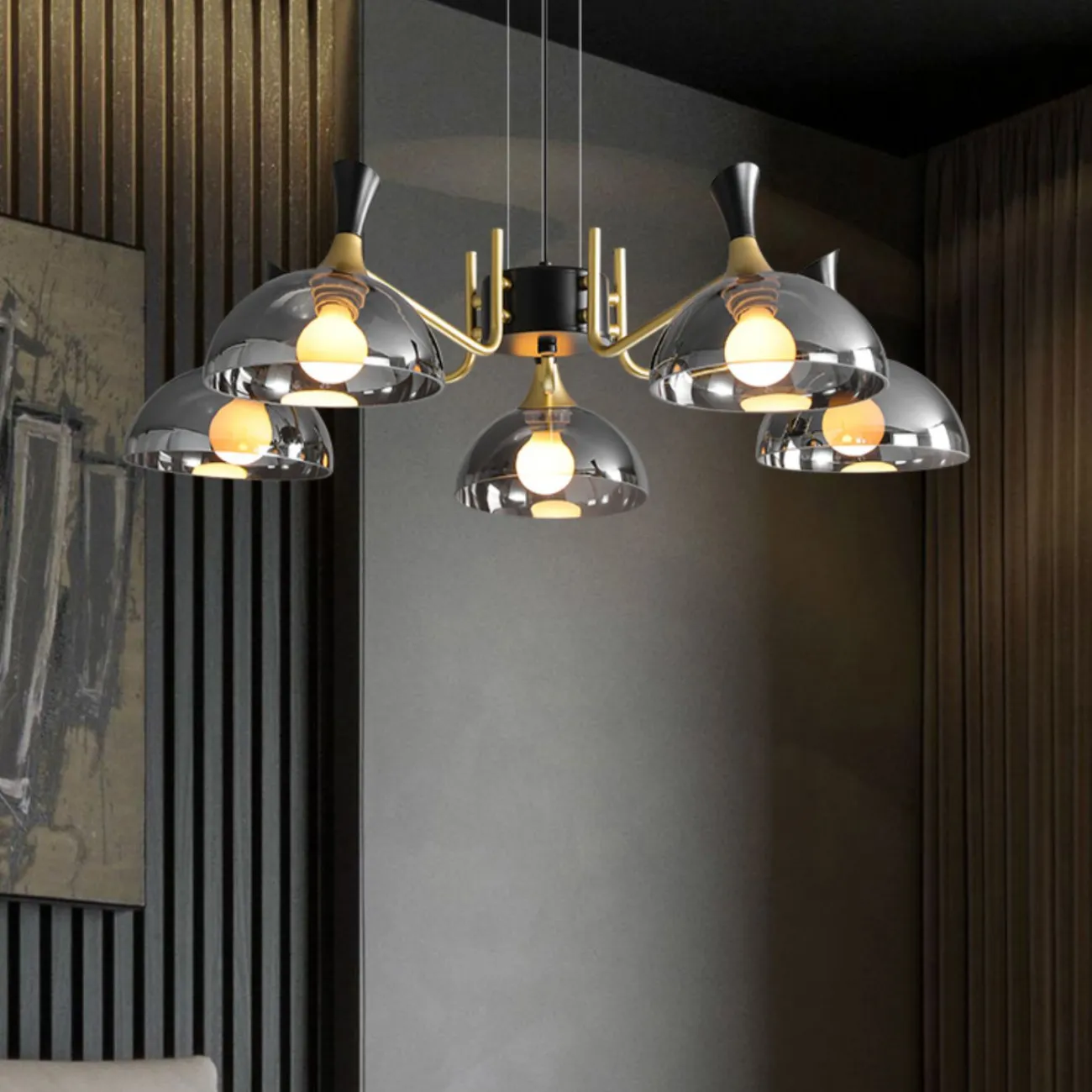 Подвесная люстра AMANDA D68 Amber от ImperiumLoft