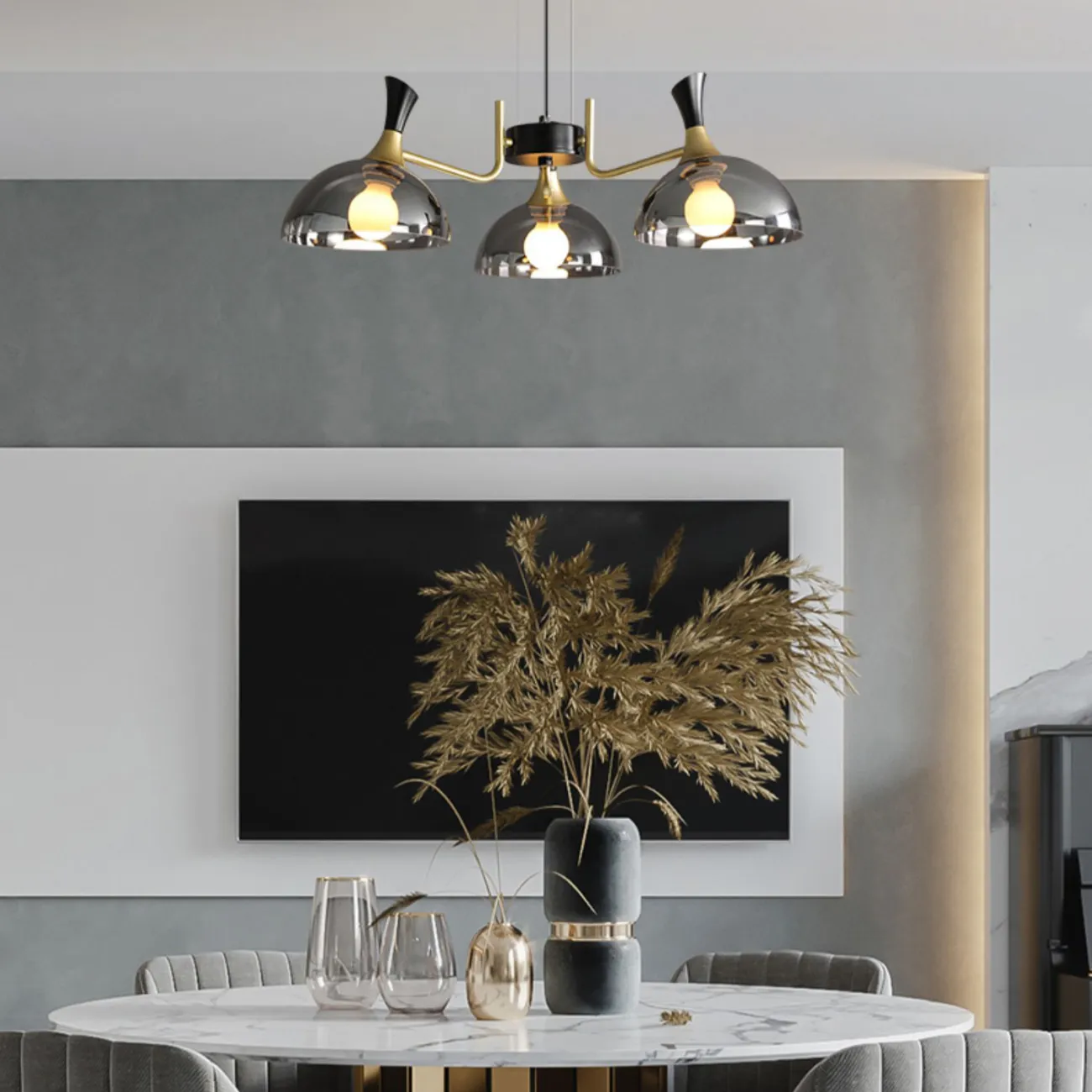 Подвесная люстра AMANDA D68 Amber от ImperiumLoft