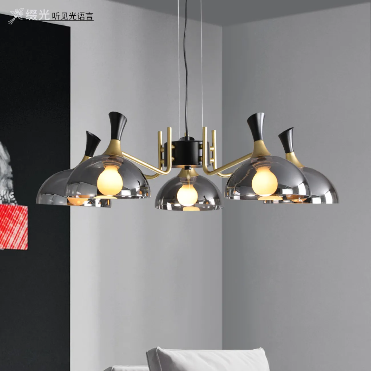 Подвесная люстра AMANDA D82 Amber от ImperiumLoft