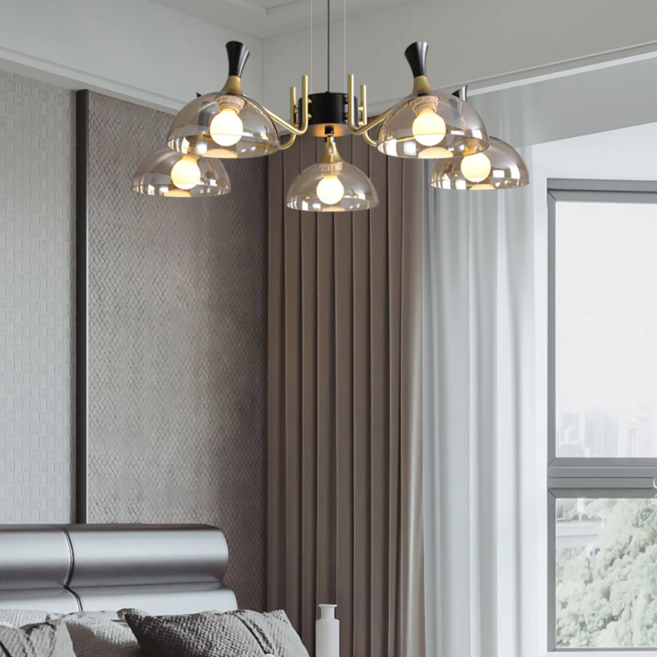 Подвесная люстра AMANDA D68 Amber от ImperiumLoft