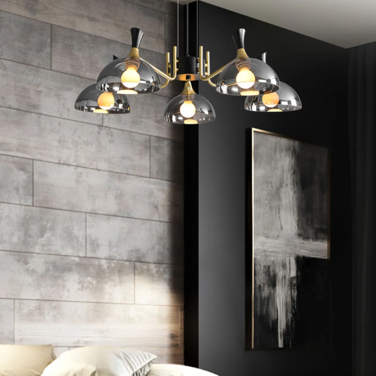 Подвесная люстра AMANDA D82 Amber от ImperiumLoft