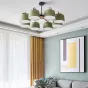 Потолочная люстра на штанге EVEN 8 Olive от ImperiumLoft