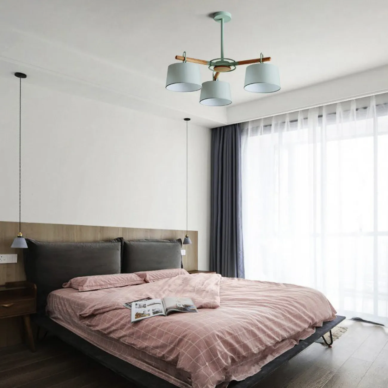 Потолочная люстра на штанге EVEN 8 Olive от ImperiumLoft