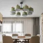 Потолочная люстра на штанге EVEN 8 Olive от ImperiumLoft