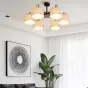 Потолочная люстра на штанге EVEN 8 Olive от ImperiumLoft