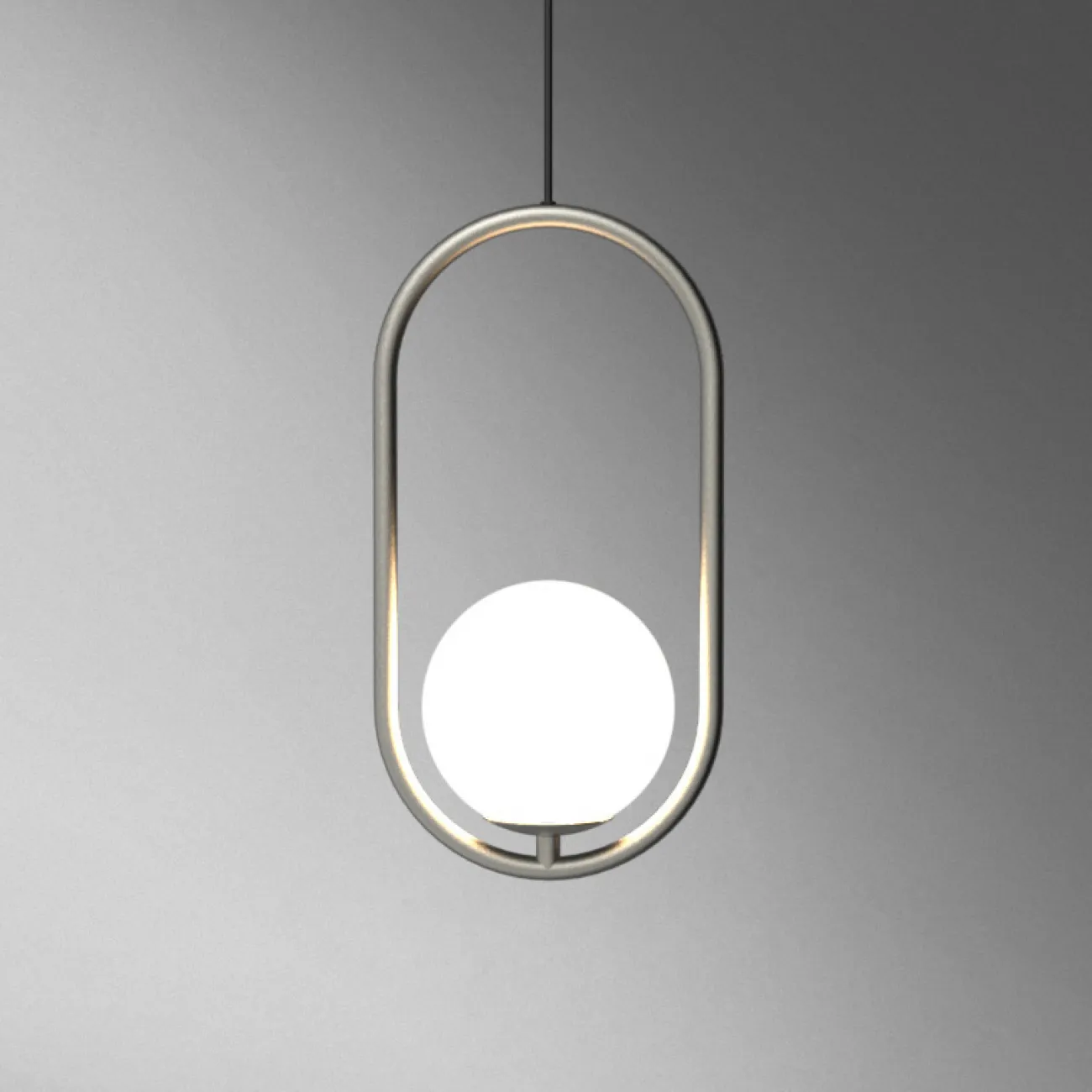 Подвесной светильник Matthew McCormick hoop 40 Chrome MILA Pendant от ImperiumLoft