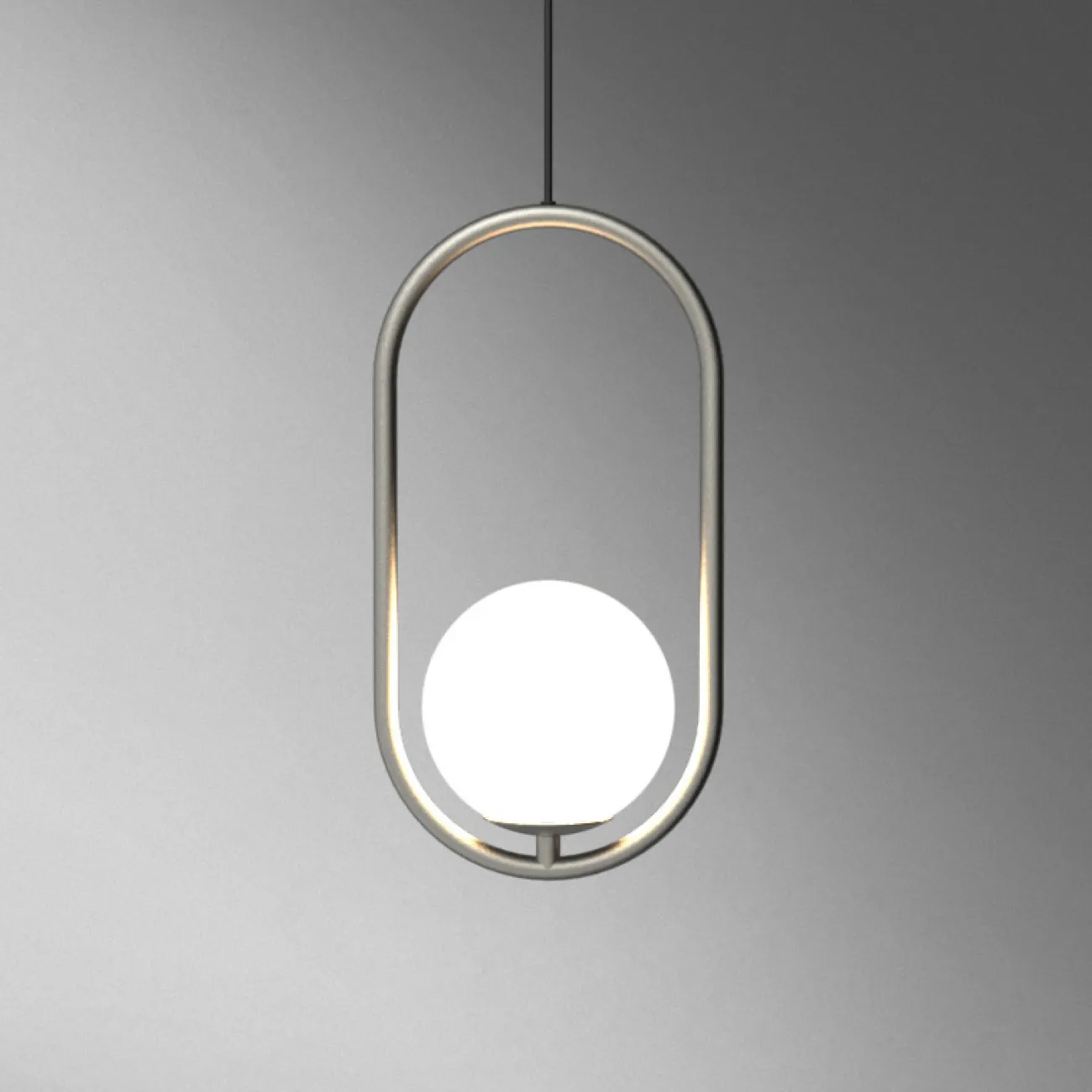 Подвесной светильник Matthew McCormick hoop 40 Black MILA Pendant от ImperiumLoft