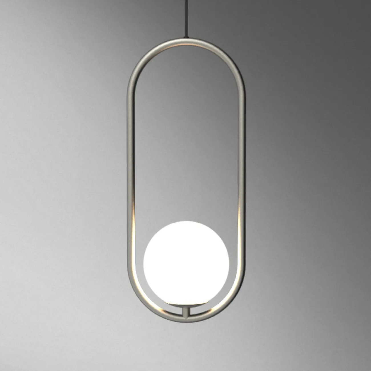 Подвесной светильник Matthew McCormick hoop 40 Black MILA Pendant от ImperiumLoft